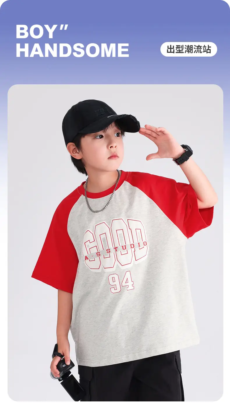 Boys Korean Style Cotton T-Shirt 2026 — feature 1