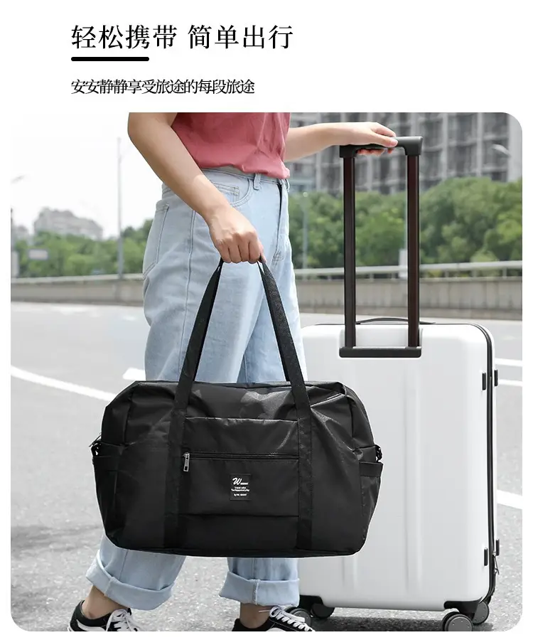 Red Crossbody Travel Bag Large Capacity Waterproof — feature 5