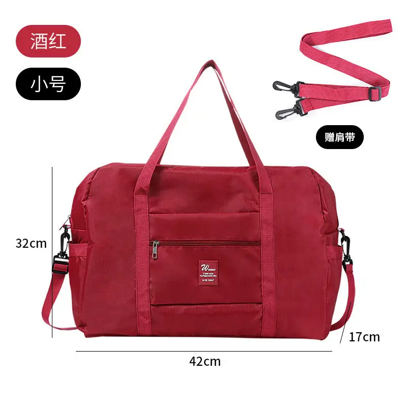 Red Crossbody Travel Bag Large Capacity Waterproof - Image 6