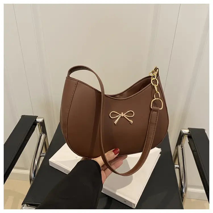 White Bow Decor Shoulder Bag for Women — feature 23