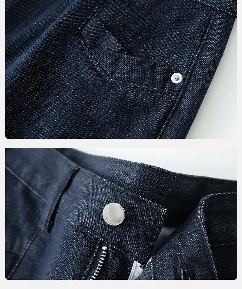 Dark Blue High Waist Denim Skirt for Women — feature 16
