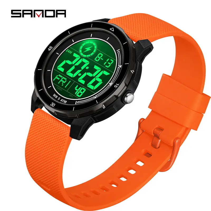 Sanda Digital Watch Multi-Color Large Screen Waterproof - Image 12