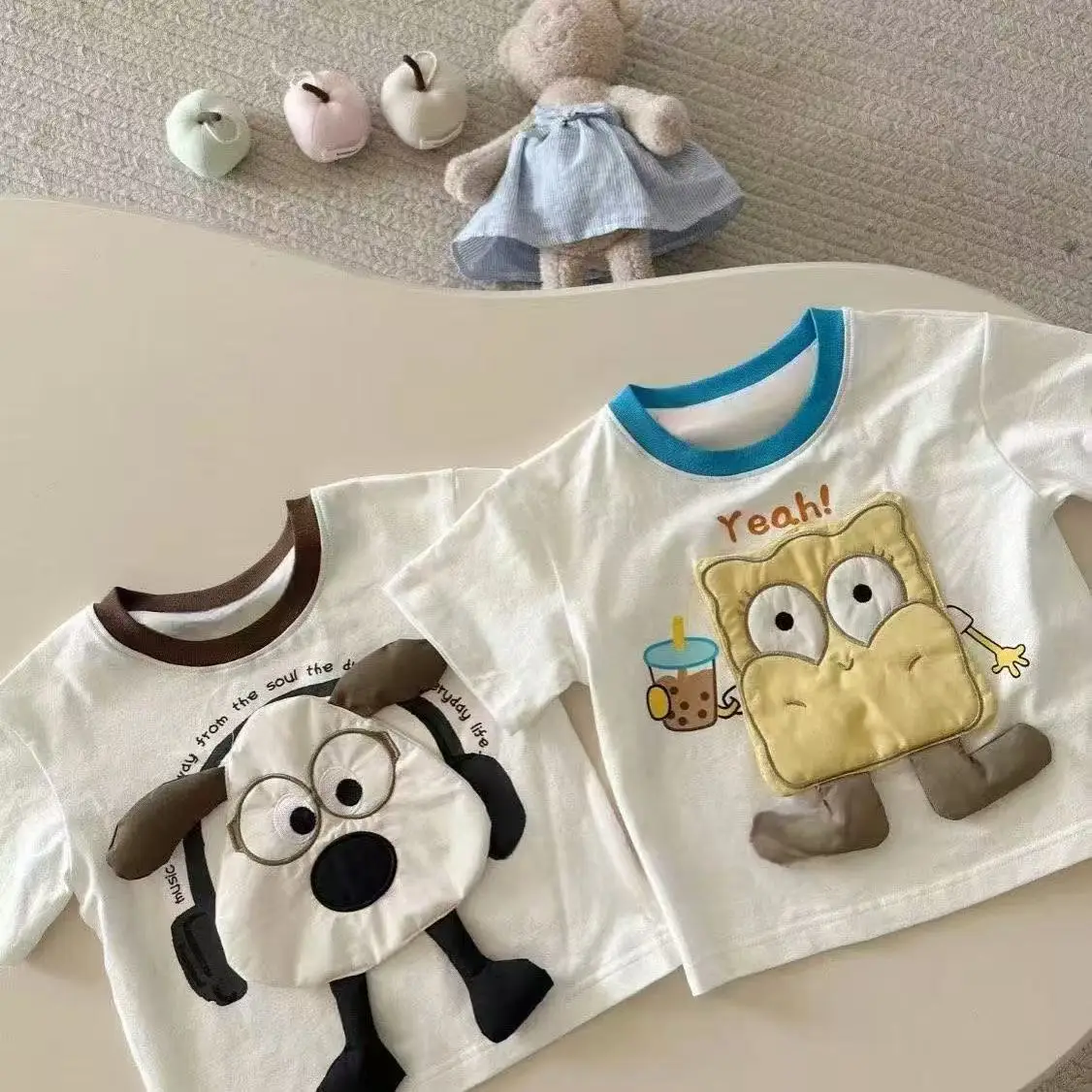 Boys Cotton Cartoon T-shirt 2025 Summer New Arrival