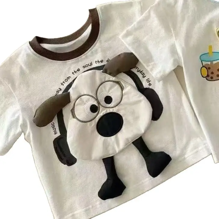 Boys Cotton Cartoon T-shirt 2025 Summer New Arrival