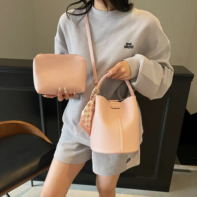 Yellow Women's Bucket Bag 2025 New Elegant Casual - Image 7