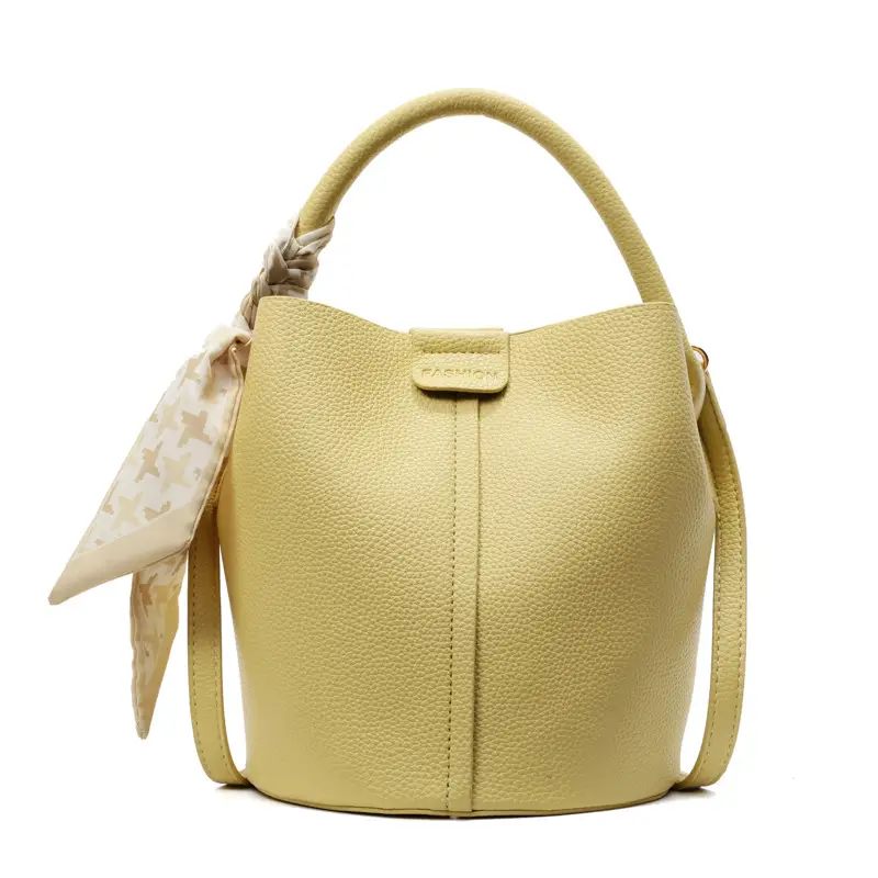Yellow Women's Bucket Bag 2025 New Elegant Casual - Image 4