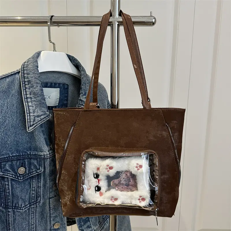 Cute Cartoon Print Shoulder Bag for Women - Image 3