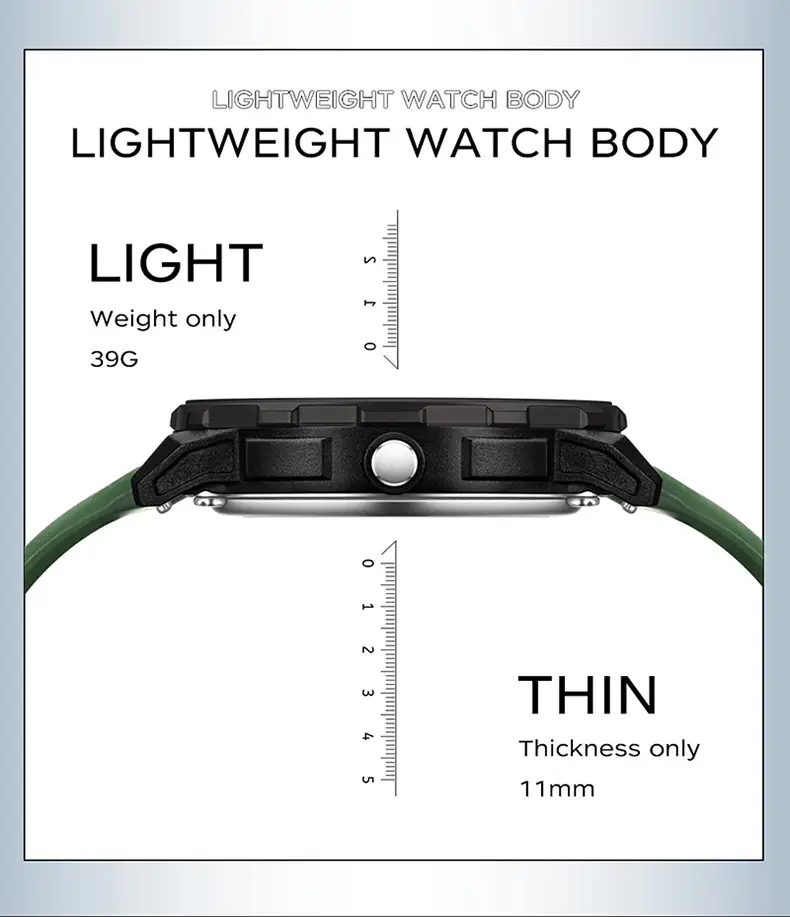 Sanda Digital Stopwatch Watch Orange Strap Waterproof Sports Wear — feature 28