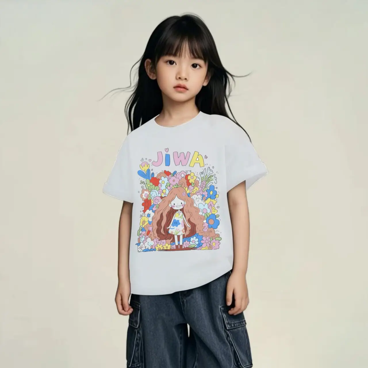 Pure Cotton Graphic T-Shirt for Kids Girls Boys Summer Wear - Image 3