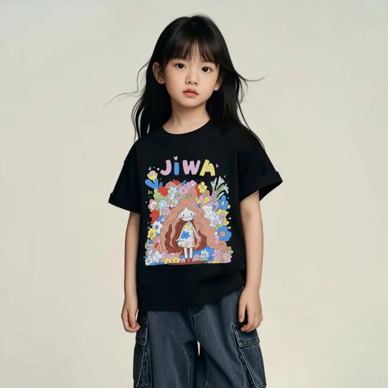 Pure Cotton Graphic T-Shirt for Kids Girls Boys Summer Wear - Image 9