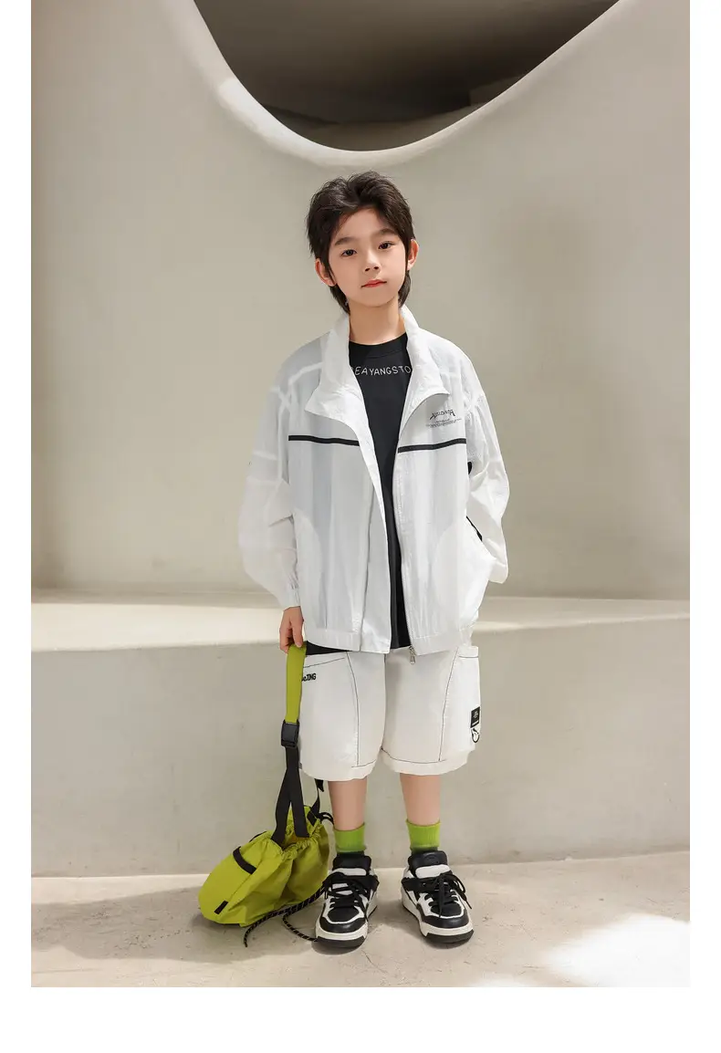 Panda Yuan Yuan Boys Letter T-Shirt Pure Cotton Summer — feature 31