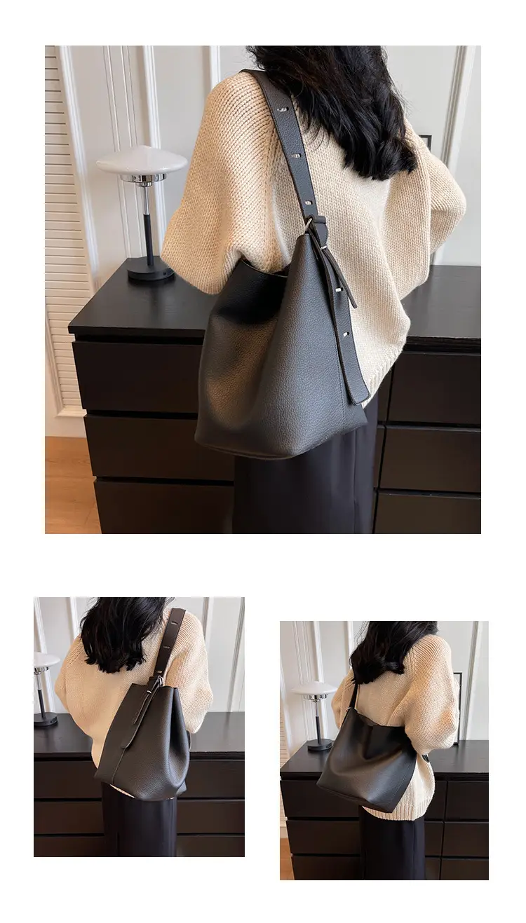 Women Crossbody Bag Brown Leather 2026 Casual Large Capacity — feature 12