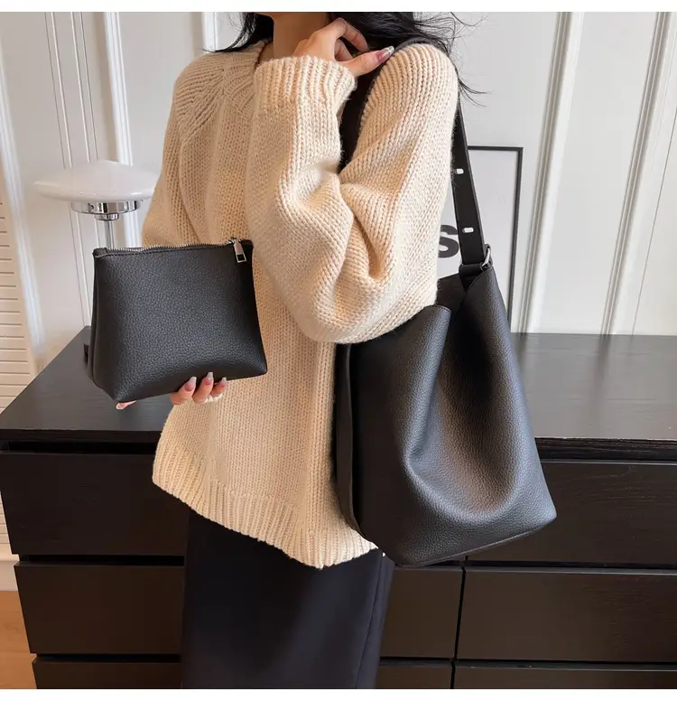 Women Crossbody Bag Brown Leather 2026 Casual Large Capacity — feature 29