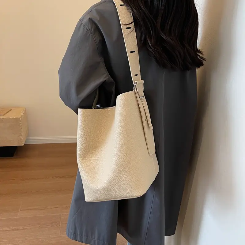 Women Crossbody Bag Brown Leather 2026 Casual Large Capacity - Image 3