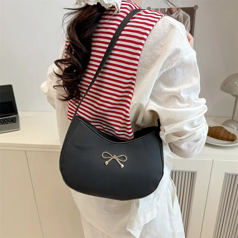 White Bow Shoulder Bag for Women 2025 - Image 8