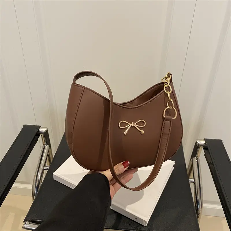 White Bow Shoulder Bag for Women 2025 - Image 3