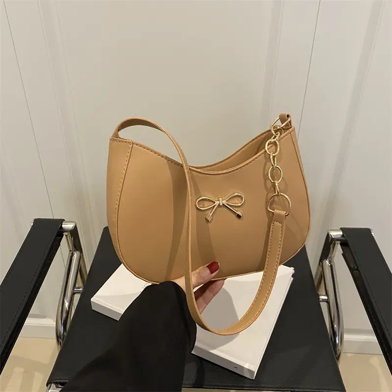 White Bow Shoulder Bag for Women 2025 - Image 4