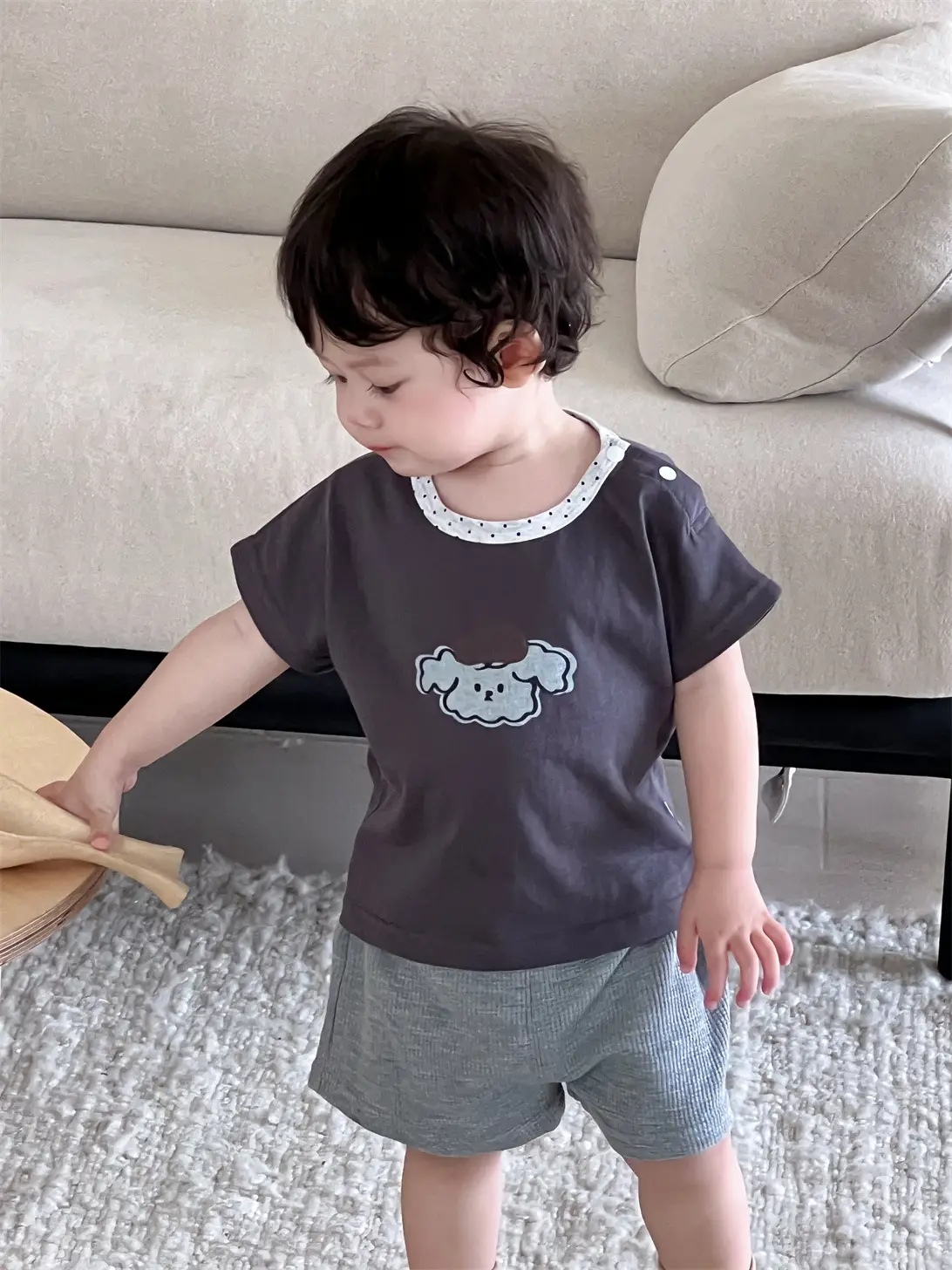 Boys Cartoon T-Shirt Shorts Set Summer Korean Style 2026 — feature 10