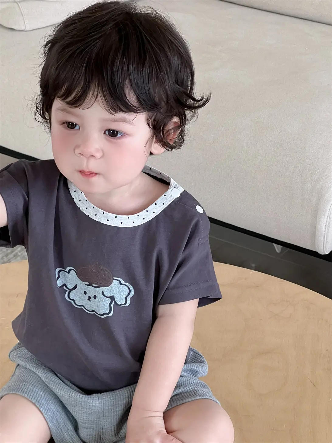 Boys Cartoon T-Shirt Shorts Set Summer Korean Style 2026 — feature 9