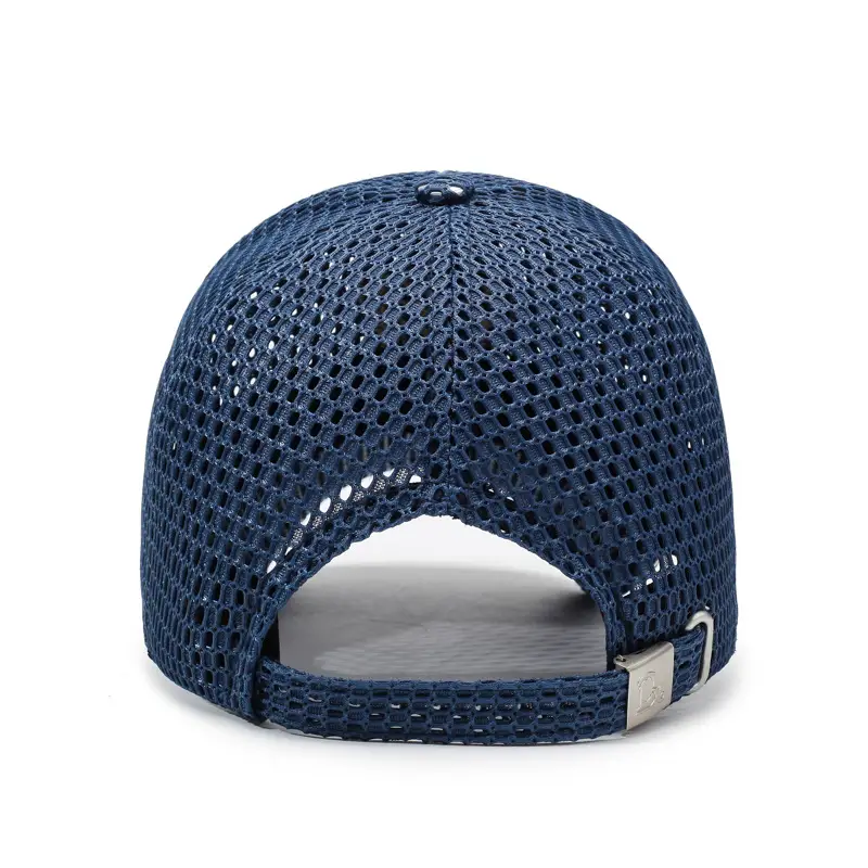 Men's Grey Mesh Sun Hat with Logo