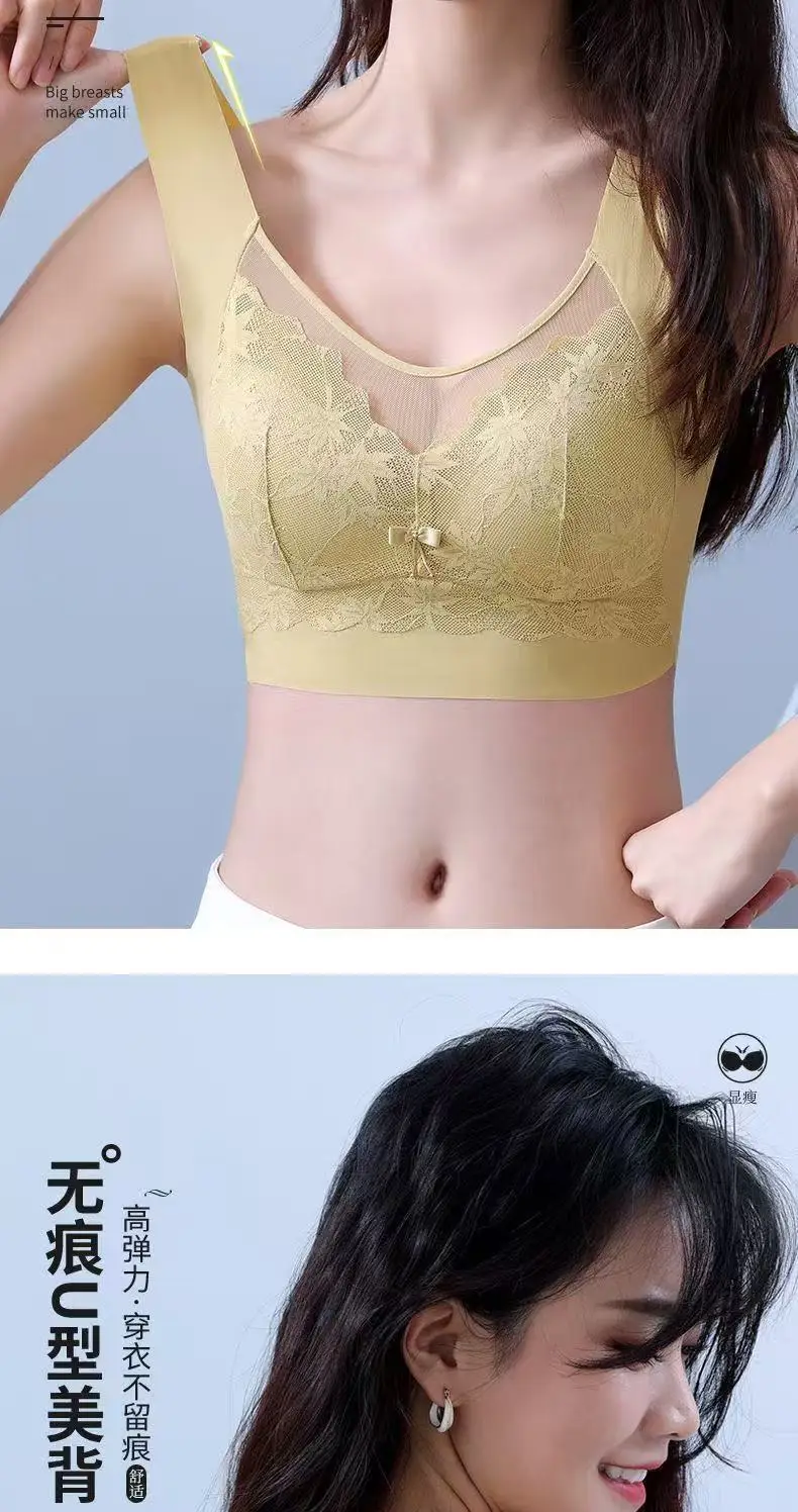 Mesh Lace Bra with Back & Anti-Exposure Design — feature 14