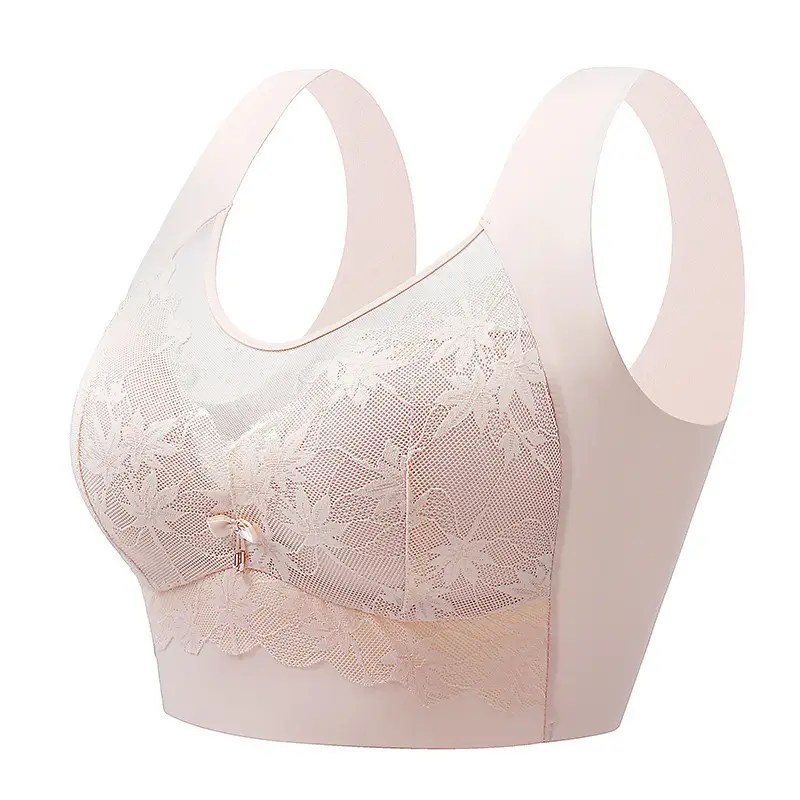 Mesh Lace Bra with Back & Anti-Exposure Design - Image 3