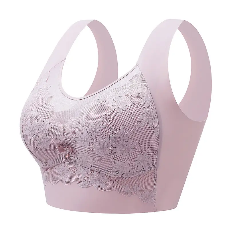 Mesh Lace Bra with Back & Anti-Exposure Design - Image 4
