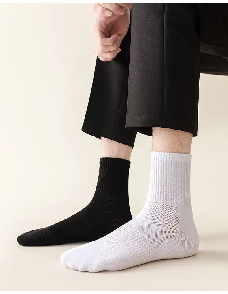 Disposable Socks for Men and Women, Spring and Summer Thin Style, Wholesale Socks, Mesh Breathable Non-Slip Mid-Calf Socks, Women's Liner Socks — feature 10