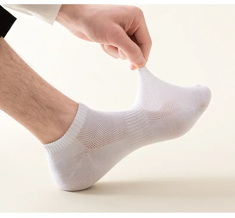 Disposable Socks for Men and Women, Spring and Summer Thin Style, Wholesale Socks, Mesh Breathable Non-Slip Mid-Calf Socks, Women's Liner Socks — feature 11