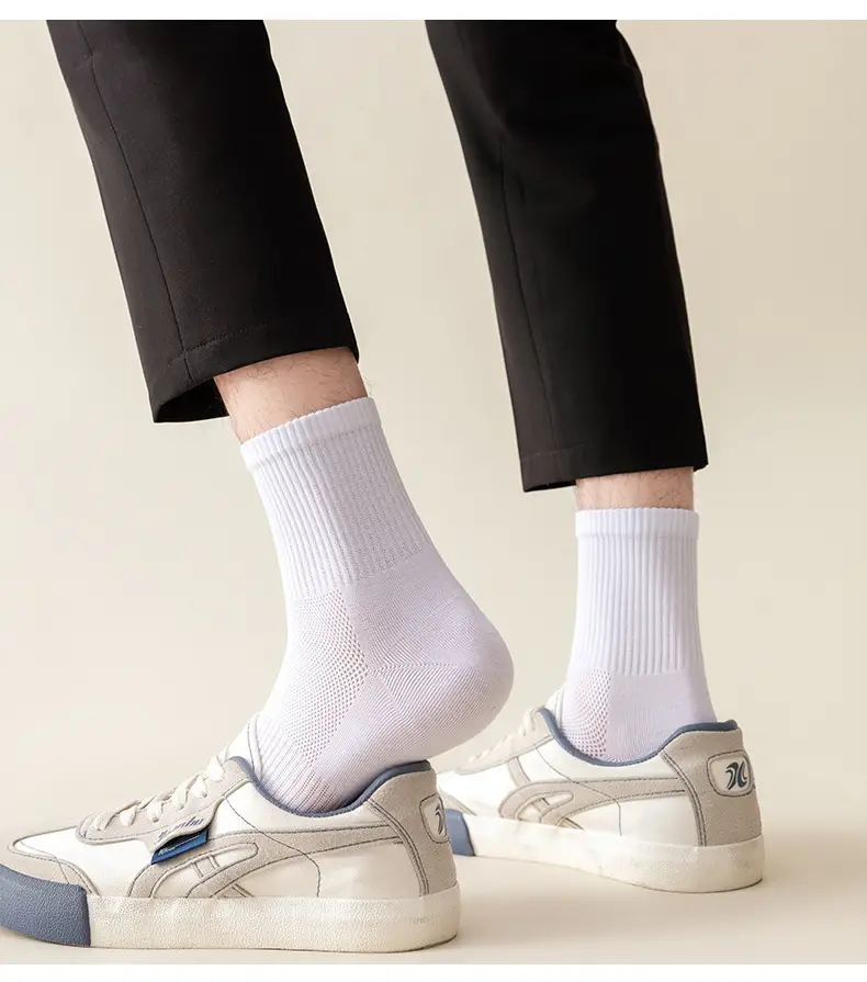 Disposable Socks for Men and Women, Spring and Summer Thin Style, Wholesale Socks, Mesh Breathable Non-Slip Mid-Calf Socks, Women's Liner Socks — feature 12