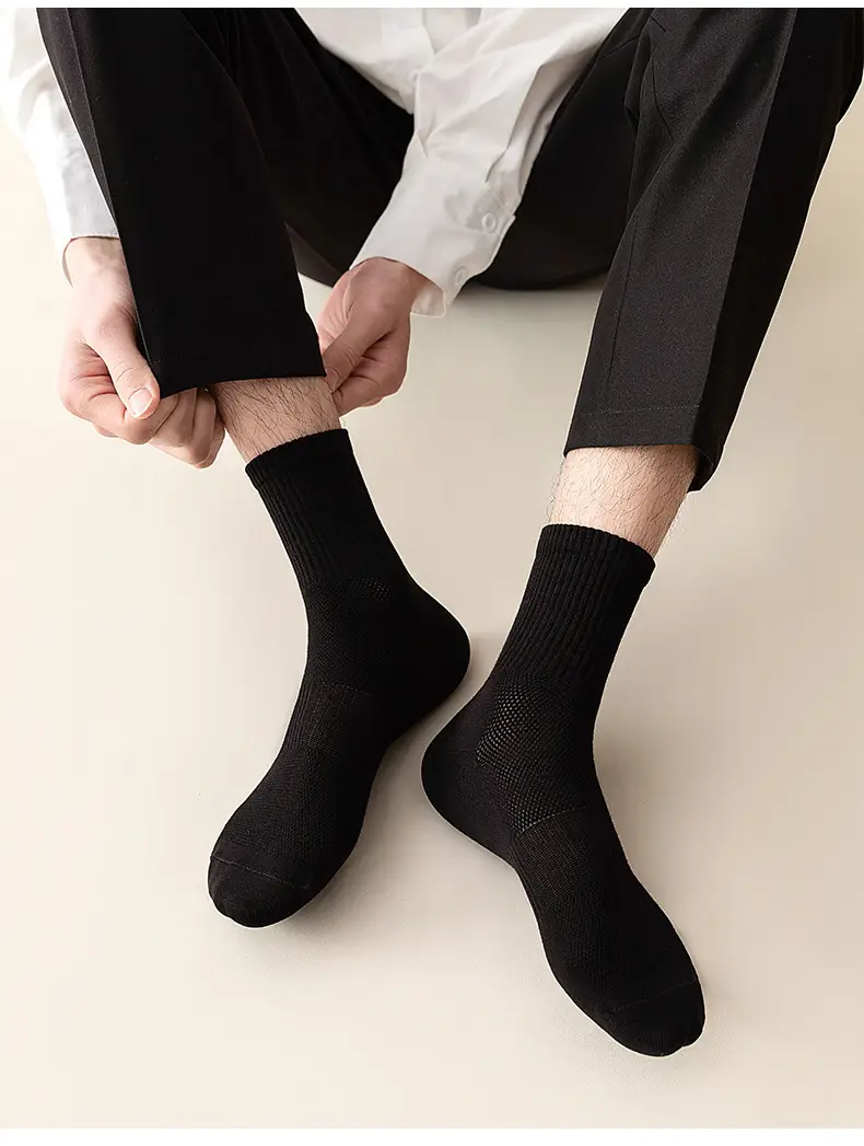 Disposable Socks for Men and Women, Spring and Summer Thin Style, Wholesale Socks, Mesh Breathable Non-Slip Mid-Calf Socks, Women's Liner Socks — feature 13