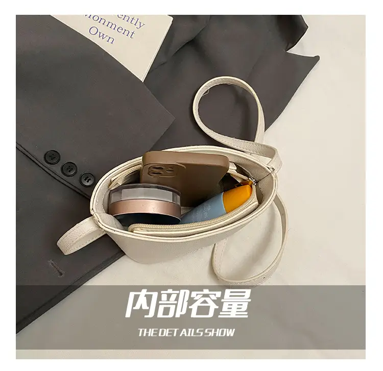 2025 New Niche Lychee Pattern Bucket Small Bag — feature 10