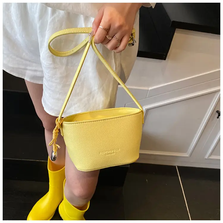 2025 New Niche Lychee Pattern Bucket Small Bag — feature 14