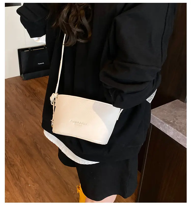 2025 New Niche Lychee Pattern Bucket Small Bag — feature 2