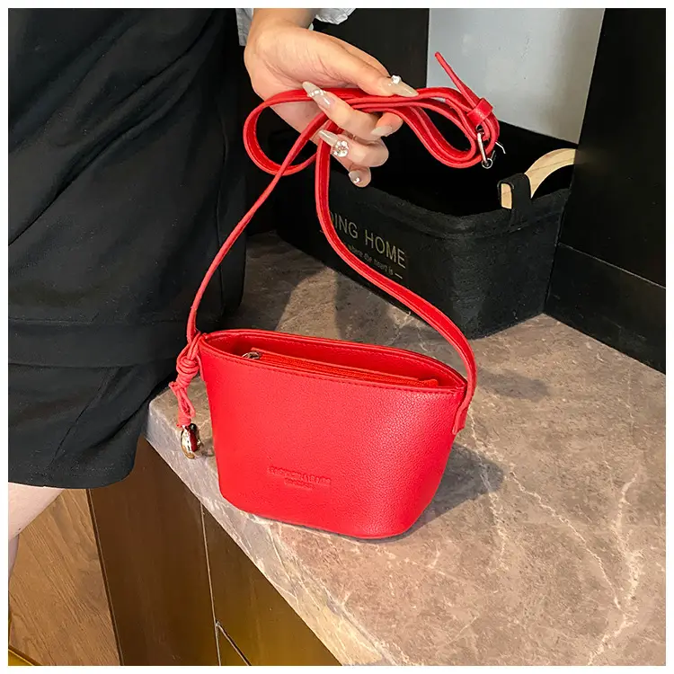 2025 New Niche Lychee Pattern Bucket Small Bag — feature 22