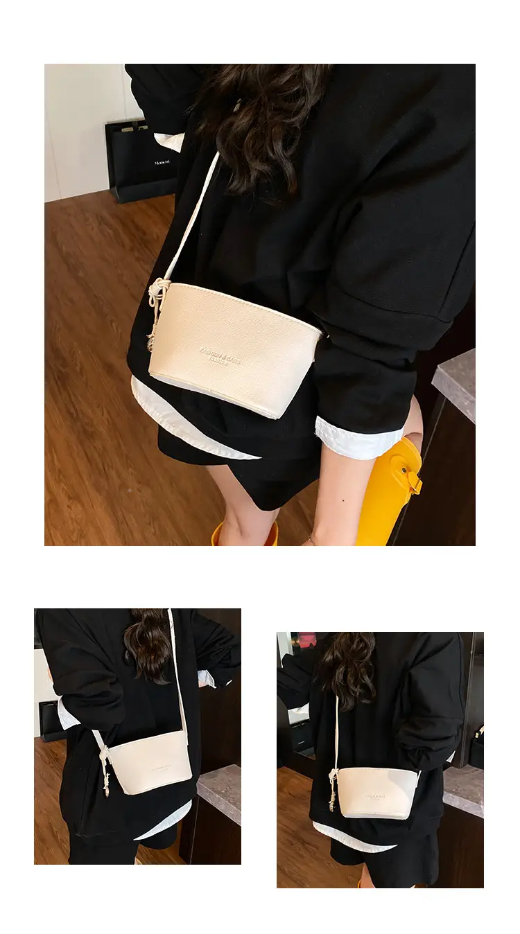 2025 New Niche Lychee Pattern Bucket Small Bag — feature 6