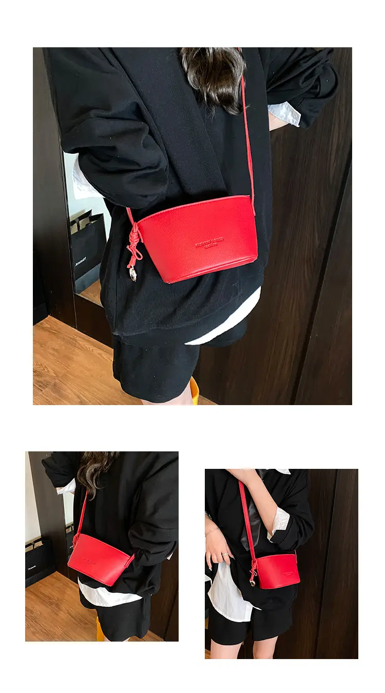 2025 New Niche Lychee Pattern Bucket Small Bag — feature 7