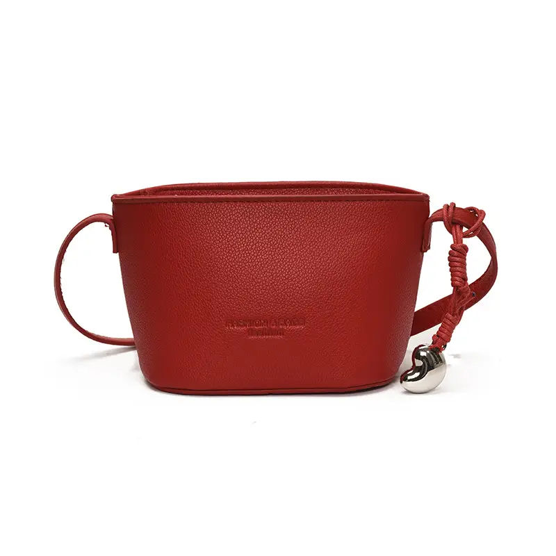 2025 New Niche Lychee Pattern Bucket Small Bag - Image 5
