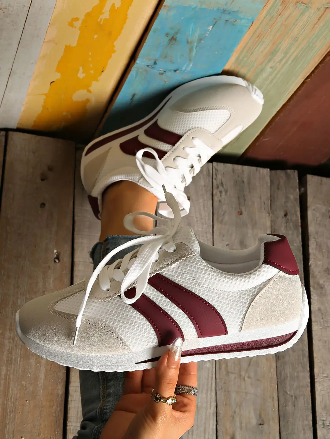 Foreign Trade Moral Training Shoes for Women 2025 New Summer Thin Breathable Mesh Forrest Gump Shoes Soft Sole Versatile Lightweight Sports Shoes — feature 3