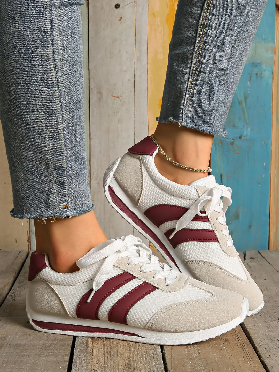 Foreign Trade Moral Training Shoes for Women 2025 New Summer Thin Breathable Mesh Forrest Gump Shoes Soft Sole Versatile Lightweight Sports Shoes — feature 5