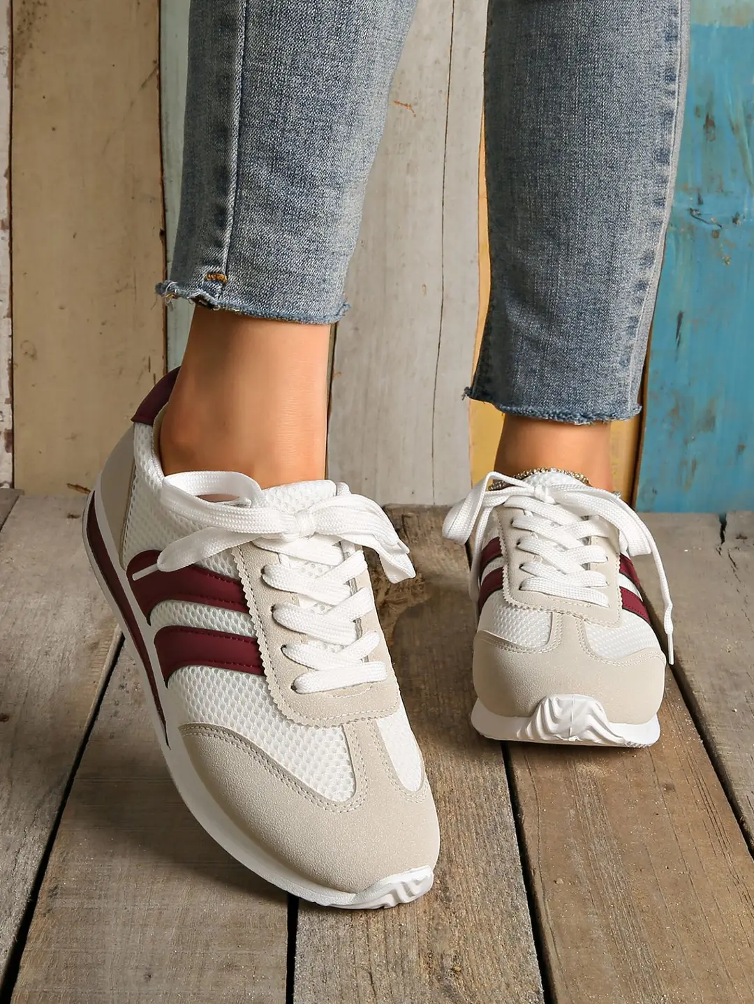 Foreign Trade Moral Training Shoes for Women 2025 New Summer Thin Breathable Mesh Forrest Gump Shoes Soft Sole Versatile Lightweight Sports Shoes — feature 6