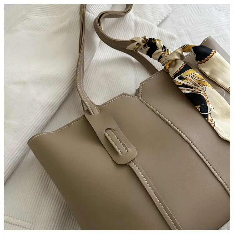 Large Capacity Women's Tote Bag Brown New Style — feature 20