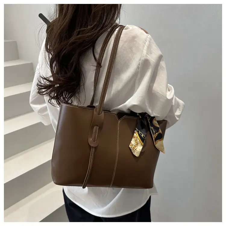 Large Capacity Women's Tote Bag Brown New Style — feature 35