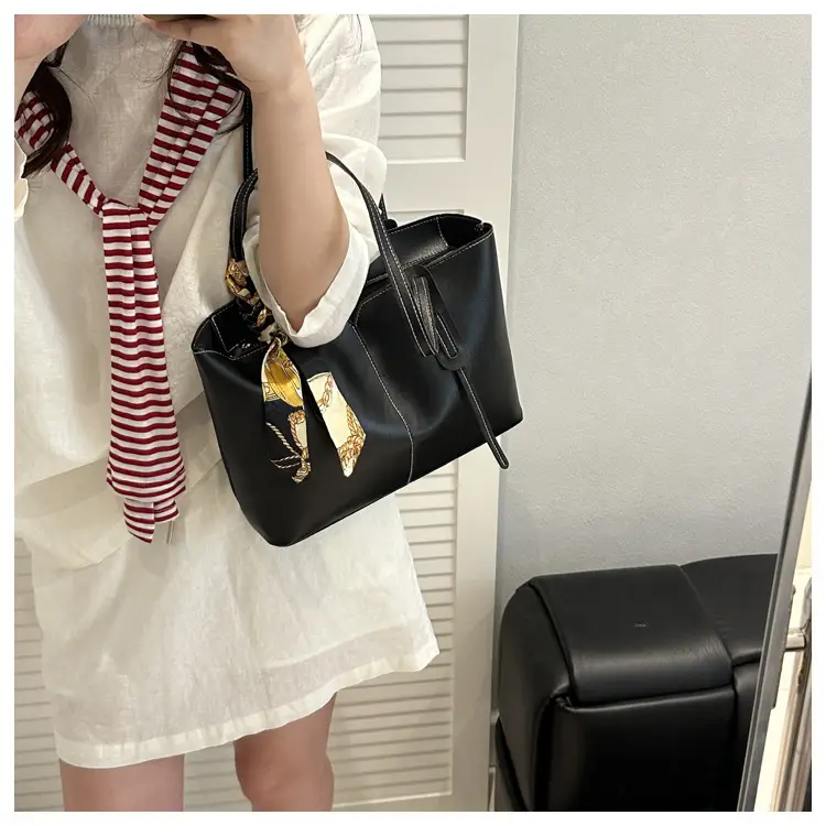 Large Capacity Women's Tote Bag Brown New Style — feature 40