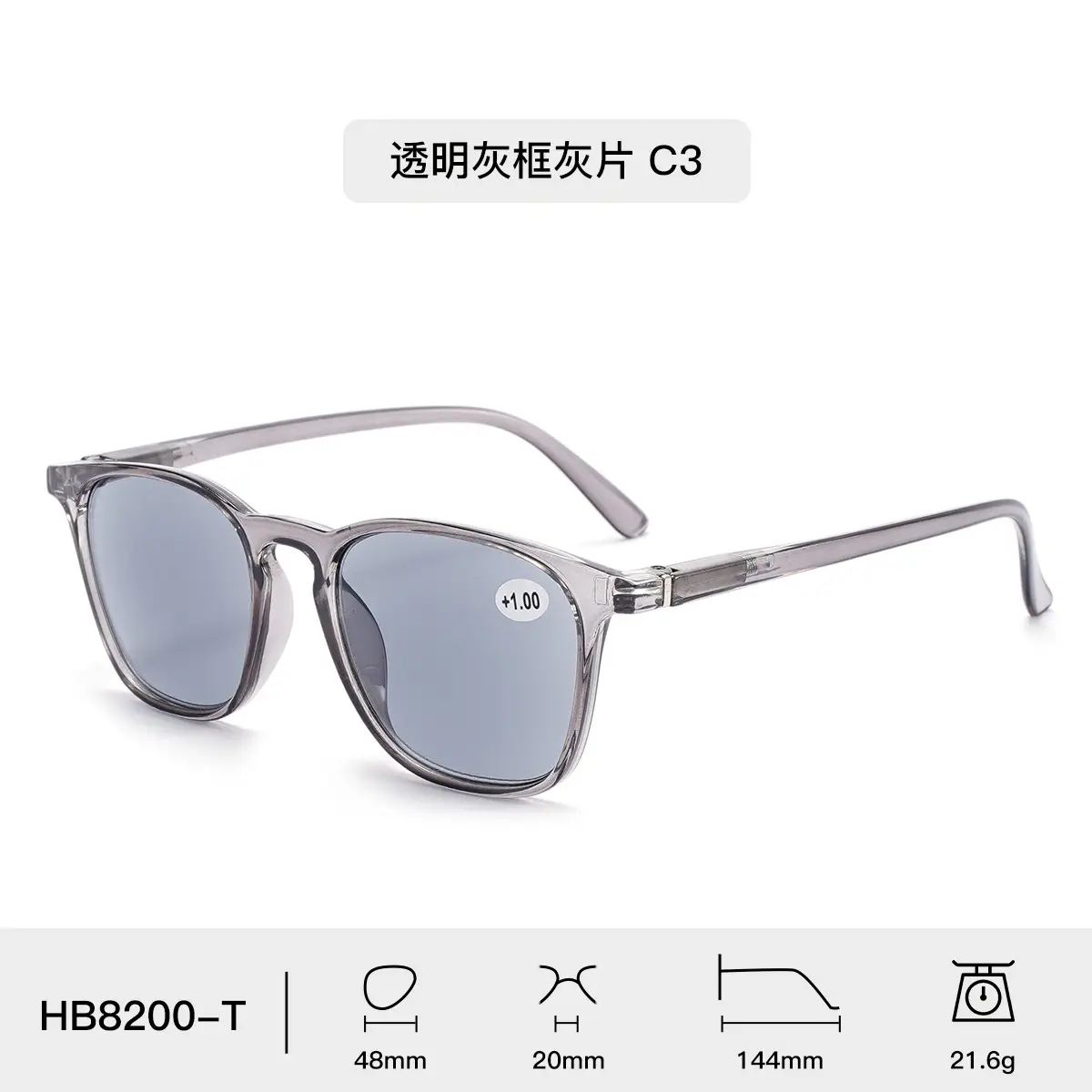 Cross-Border Anti-UV Reading Sunglasses Women Thin Frames - Image 3