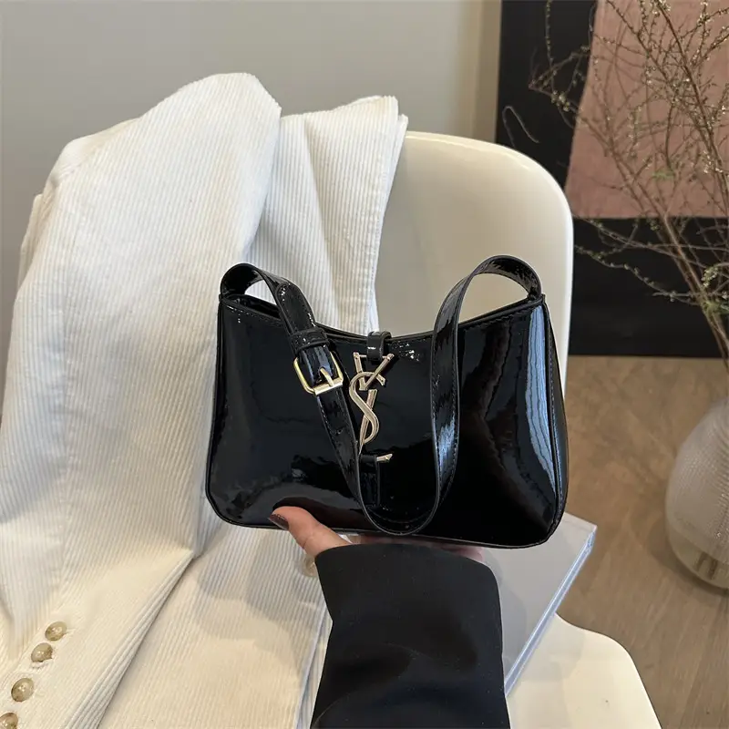 2025 Black Letter Underarm Bag for Women
