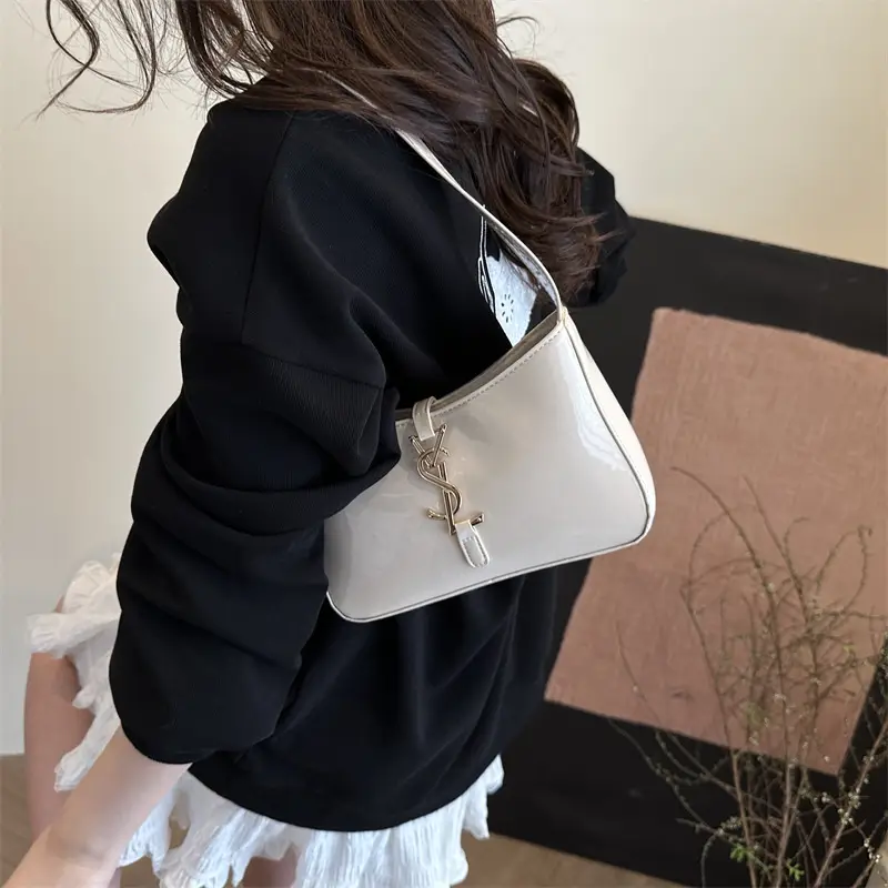 2025 Black Letter Underarm Bag for Women