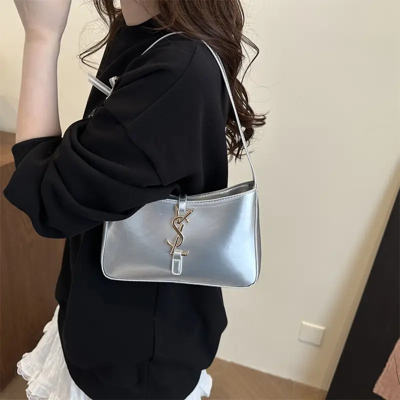 2025 Black Letter Underarm Bag for Women
