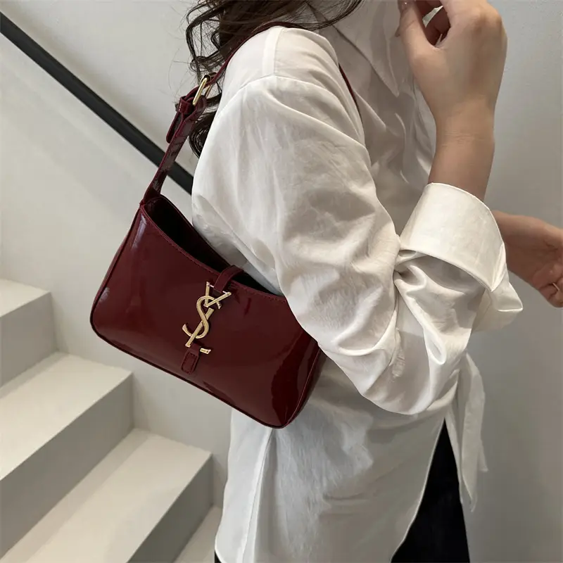 2025 Black Letter Underarm Bag for Women