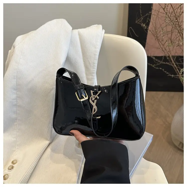 2025 Black Letter Underarm Bag for Women